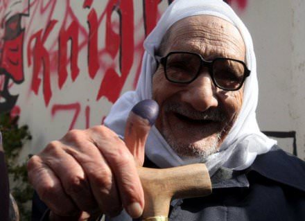 Egyptians vote for the first round Parliamentary elections in Cai