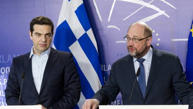 Martin Schulz, Alexis Tsipras