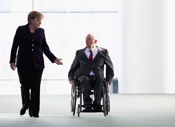 Wolfgang+Schaeuble+Merkel